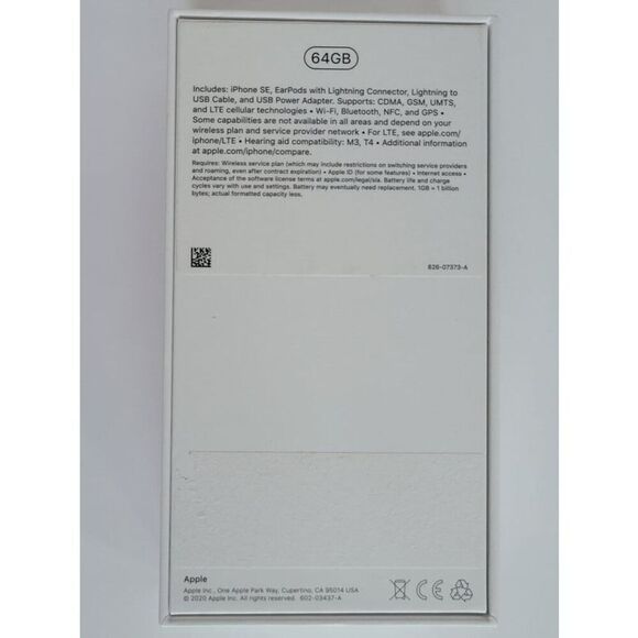EMPTY BOX ONLY Apple iPhone SE 64Gb - No Phone - Picture 3 of 5